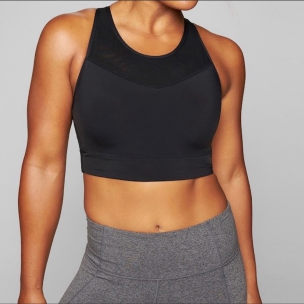 NWOT Athleta High Impact Gigi Bra in Black Sz XS.